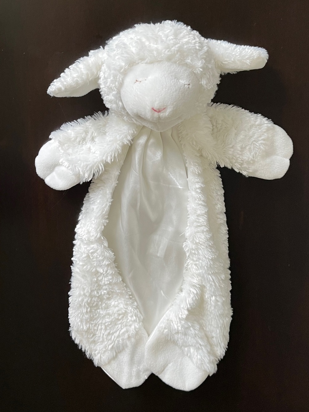 Gund Baby Winky Lamb Huggybuddy Soft Security Blanket Lovey Stuffed Animal Plush